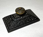 Antique Victorian Cast Iron Ornate Paper Weight