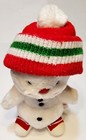 Vintage Russ Berrie Snowflake The Snowman Plush Red Hat Scarf Shoes 10 