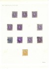 Venezuela  1911  Scott 250-255c  Accumulation Set Heroes W varieties  Ebv263