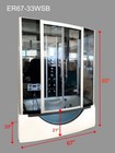 Shower Cabin With Steam And Whirlpool 67 x 33  The Blue Lagoon Er67-33wsb-r
