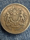1983 Queen Elizabeth Ii 1   Coin Royal Arms Upside Down Edge Error