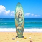 Manatee Surfboard Wall Art  Coastal Beach Decor  Ocean Theme  3 - 5 Feet