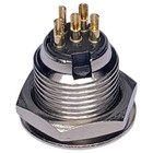 5-pin Mini Xlr Socket  Mini Xlr Connector  Screw And Nut Panel Mount  Solder    