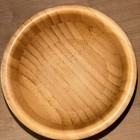 Avanchy Baby Bamboo Wood Bowl Suction Cup Bottom Green Toddler