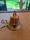 Vtg Ship Bell Wall Mount Solid Brass Nautical 5 Inch Across Has A Great Sound