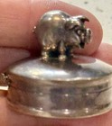 Pig On Round Pill Box 925 Sterling Silver 