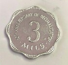 1982 Fm Malta 3 Mils  Honey Bee   Comb Km 55   Rare 1 793 Mintage   Proof