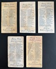 1889 N73 Duke s Cigarettes Tobacco Card Lot  5   fancy Dress Ball Costumes 