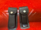 Pair Of Schrade Leather Sheaths In Good Used Condition