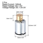 5 X Mini Vibration Motors Strong Power Dc 1 5v-3v 140ma 22 5x12mm Electric