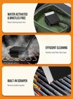 Grill Brush Bristle Free  Cleaner With 5 Replacement Heads  Black 