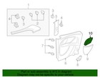 Genuine Ford Focus 2000-2004 Front Door Speaker Grille W clips- 2m5z-18978-daa