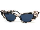 New Classy Elegant Modern Retro Cat Eye Sun Glasses Unique Funky Frame Dark Lens