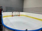 Hockey Rink With Synthetic Ice Skating Tiles  Hockey  Figure Skating  Games 
