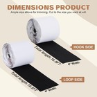 4 Inch X 16 5 Feet Black Heavy Duty Hook Tape Adhesive  Keep Couch