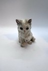 Lefton Porcelain Cat Figurine White Persian Angora Kitty Long Hair Japan