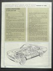 Origina 1967 Shelby Mustang Gt 350 500 Sales Brochure