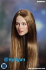 1 6 Female Brown Long Straight Hair Beauty Girl Head Sculpt For 12 ph Tbl Figure