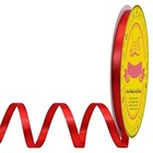 Double Face Satin Ribbon 1 4 Inch X 50 Yards Polyester 1 4  X 50 Yards Red