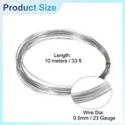 24 Gauge 0 5mm Stainless Steel Wire 10m 33 Ft Sculpting Wire For Craft  Silver
