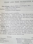 1878 Original Train Report Flint   Pere Marquette Railroad Monroe Luddington Mi 