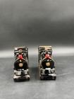 Lot Of 2 Vintage Train Locomotive Ceramic Book Ends - Japan Shelf Decor Office