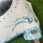 American Ice Skates Women   s Size 8 White Blue Frozen Flare Figure Skating Boots