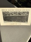 Antique Advertising Ink Blotter Electric Express Company Trolley Freight Car
