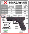 Umarex Glock 17  177 Cal Air Pistol Blowback Mos W  Optic  Bbs   Co2  2255236 