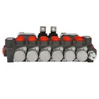 Hydraulic Backhoe 11 Gpm Directional Control Valve 6 Spool With 2 Joysticks