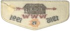 Delmont Lodge 43 Valley Forge Council Pa 1991 Flap Wht Bdr  wv272 
