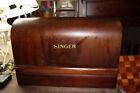Vintage Singer Sewing Machine 15-91 In Tombstone Case With Light  no Pedal 
