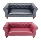 Dollhouse 1 12 Scale Miniature Living Room Furniture Leather Sofa Black Chair
