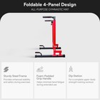 Balancefrom Home Gym Exercise Dip Stand  500lb Capacity  Red  used 