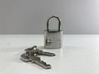 Louis Vuitton Padlock Lock  2 Key Brass Silver Number 315