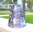 Great Purple Cd 154 Whitall Tatum Glass Insulator  y 
