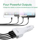 4 Port Usb Super Fast Car Charger Adapter For Iphone Samsung Android Cell Phone