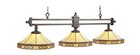 Ram Pool Table Lights Billiards Lighting Mf-b56 Three 3 Globes Stained Glass