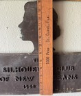 Awesome Old Brass Silhouette Club Of New Orleans 1950-1962 Plaque Sign
