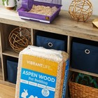 Natural Aspen Wood Pet Bedding Odor Control Dust Free Small Animal Shavings 141l