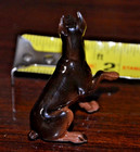 Vtg Hagen Renaker Doberman Dog Figurine Usa Vintage Porcelain Miniature