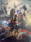 Robert Downey Jr   Chris Evans Signed Avengers 8x10 Autographed Photo Rca Coa