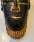 Vtg   13  Tiki Hand Carved Wood Mask Wall Hanging Tribal Bar Polynesian Decor