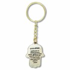 Jewish Chai Living Good Luck Multicolor Hamsa Hand - Small Key Chain