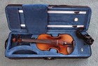 Restored Antique 4 4 Violin Made In Czechoslovakia Stradivarius Copy W case 1900