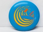 Vintage Wham-o Frisbee Flying Disc With Surfer Dude Blue   Yellow 1975 Bin 15