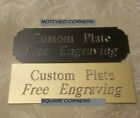 Custom Engraved Plate  Trophy -taxidermy - 1 x 3  Gold Or Black Aluminum