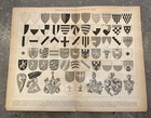 Antique Print Coats Of Arms German Confederation Heraldry 