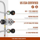 2-stage Auto Changeover Rv Propane Regulator 2 Tank 18  Inch Lp Pigtail Propane 