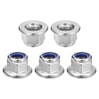 M10x1 5mm Flange Nylon Insert Lock Nuts  12pcs 304 Stainless Steel Metric Hex   